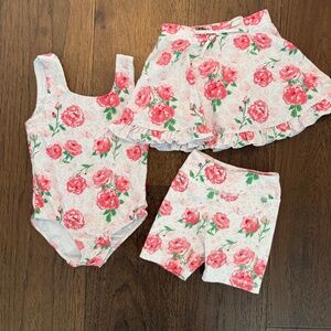 SweetHoney leotard, short and skort set 4t